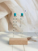 Bling Them Up Tassel Multi Stone Studs Bag 1