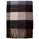 Color Block Plaid Scarf with Fringe and Butterfly Design-Scarves-Rae Collective, Women's Online Fashion Boutique Located in Phoenix, Arizona (Scottsdale Area)