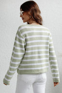 Striped Button Down Long Sleeve Cardigan-Rae Collective, Women's Online Fashion Boutique Located in Phoenix, Arizona (Scottsdale Area)