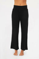 Mono B Smocked Waistband Ribbed Wide Leg Pants-Pants-Rae Collective, Women's Online Fashion Boutique Located in Phoenix, Arizona (Scottsdale Area)