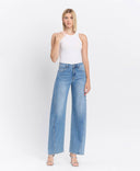 VERVET Super High Rise Full Length Wide Barrel Jeans