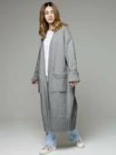 Pocketed Open Front Dropped Shoulder Cardigan-Rae Collective, Women's Online Fashion Boutique Located in Phoenix, Arizona (Scottsdale Area)