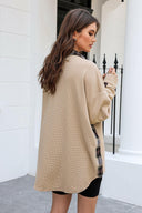 Plaid Button Down Collared Jacket-Rae Collective, Women's Online Fashion Boutique Located in Phoenix, Arizona (Scottsdale Area)