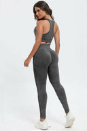 3 Piece Washed Square Neck Wide Strap Active Set-Rae Collective, Women's Online Fashion Boutique Located in Phoenix, Arizona (Scottsdale Area)