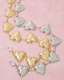 Lovestruck Hammered Heart Chain Belt