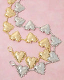 Lovestruck Hammered Heart Chain Belt