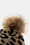 Leopard Pom-Pom Cuffed Beanie-Rae Collective, Women's Online Fashion Boutique Located in Phoenix, Arizona (Scottsdale Area)