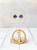 Four Square Stone Stud Earrings-Earrings-Krush Kandy, Women's Online Fashion Boutique Located in Phoenix, Arizona (Scottsdale Area)
