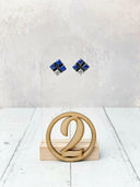 Four Square Stone Stud Earrings-Earrings-Krush Kandy, Women's Online Fashion Boutique Located in Phoenix, Arizona (Scottsdale Area)
