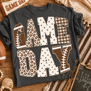 Game Day Leopard Football Graphic Tee