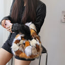 Wild Texture Plush Statement Hobo Bag-Pre order