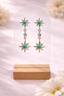 Grand Canyon Turquoise Star on Star Earrings