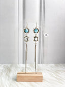 Boho Fringe Multi Stone Dangle Earrings Bag 12 - PRE ORDER