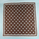 Classic Charm Polka Dot Satin Square Scarf