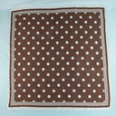 Classic Charm Polka Dot Satin Square Scarf