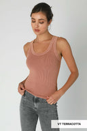 NIKI BIKKI Sway With Me Vintage Ribbed Tank-Tanks-Krush Kandy, Women's Online Fashion Boutique Located in Phoenix, Arizona (Scottsdale Area)