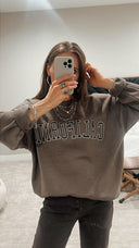 California Embroidered Crewneck-Sweatshirts-Rae Collective, Women's Online Fashion Boutique Located in Phoenix, Arizona (Scottsdale Area)