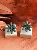 Desert Sage Jasper Krush Daisy Ring