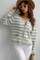 Striped Button Down Long Sleeve Cardigan-Rae Collective, Women's Online Fashion Boutique Located in Phoenix, Arizona (Scottsdale Area)