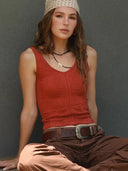 Reversible Lace Textured Tank Top