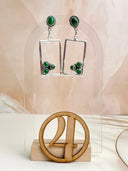Irish Green Dahlia Studs sno 3-Earrings-Krush Kandy, Women's Online Fashion Boutique Located in Phoenix, Arizona (Scottsdale Area)
