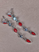 Triple Double Dangle Earrings-Drop Earrings-Rae Collective, Women's Online Fashion Boutique Located in Phoenix, Arizona (Scottsdale Area)