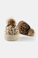 Leopard Pom-Pom Cuffed Beanie-Rae Collective, Women's Online Fashion Boutique Located in Phoenix, Arizona (Scottsdale Area)