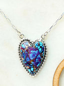 Long Heart Stone Slab Necklace MADE TO ORDER-Necklaces-Rae Collective, Women's Online Fashion Boutique Located in Phoenix, Arizona (Scottsdale Area)