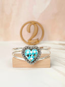 White Buffalo & Turquoise Slab Cuffs Bno. 6-Bracelets-Krush Kandy, Women's Online Fashion Boutique Located in Phoenix, Arizona (Scottsdale Area)