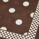 Classic Charm Polka Dot Satin Square Scarf