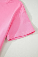 Sachet Pink Oversized Tee & Wide Leg Pant Set