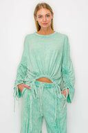 Wander Free Mineral Washed Boho Sweatshirt-Bottoms-Rae Collective, Women's Online Fashion Boutique Located in Phoenix, Arizona (Scottsdale Area)