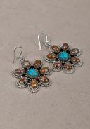 Bambi With Turquoise Earrings-Drop Earrings-Rae Collective, Women's Online Fashion Boutique Located in Phoenix, Arizona (Scottsdale Area)