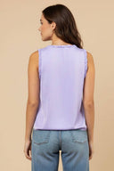 Scoop Neck Tank Top With Shirring Detail
