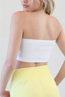 Ribbed Bandeau Bra Top