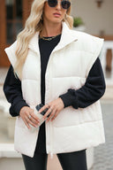 Zip Up Puffer Vest Coat with Pockets-Rae Collective, Women's Online Fashion Boutique Located in Phoenix, Arizona (Scottsdale Area)