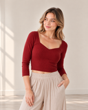 Niki Biki Peak-A-Boo, Sweatheart Crop Top