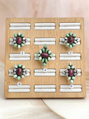 Purple Oyster & Varascite Multi Cluster Rings-Rings-Krush Kandy, Women's Online Fashion Boutique Located in Phoenix, Arizona (Scottsdale Area)