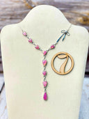 Opal Heart & Sterling Bow Necklace-Necklaces-Rae Collective, Women's Online Fashion Boutique Located in Phoenix, Arizona (Scottsdale Area)