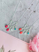 Kandy Hearts & Turquoise Tassel Necklace MADE TO ORDER