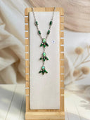 Sonoran Gold & Irish Dahlia Lariat Necklace