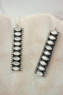 Showstopper Stone Bar Earrings-Drop Earrings-Rae Collective, Women's Online Fashion Boutique Located in Phoenix, Arizona (Scottsdale Area)