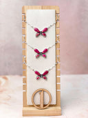 Desert Butterfly Jasper & Crystal Necklace-Necklaces-Krush Kandy, Women's Online Fashion Boutique Located in Phoenix, Arizona (Scottsdale Area)