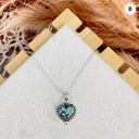 Little Heart Stone Necklace-Necklaces-Rae Collective, Women's Online Fashion Boutique Located in Phoenix, Arizona (Scottsdale Area)