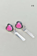 Solo Stone Sterling Cascade Earrings-Drop Earrings-Krush Kandy, Women's Online Fashion Boutique Located in Phoenix, Arizona (Scottsdale Area)