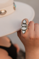 Krush Exclusive White Shell Crawler Ring-Crawler Rings-Rae Collective, Women's Online Fashion Boutique Located in Phoenix, Arizona (Scottsdale Area)