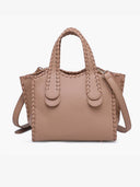 Marla Whipstitch Satchel Tote Bag-handbags-Krush Kandy, Women's Online Fashion Boutique Located in Phoenix, Arizona (Scottsdale Area)