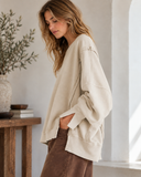 Oversized Drop Shoulder Pullover Sweatshirt