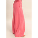 Burnout French Terry Wide-Leg Pants