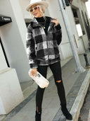 Plaid Zip-Up Collared Jacket-Rae Collective, Women's Online Fashion Boutique Located in Phoenix, Arizona (Scottsdale Area)